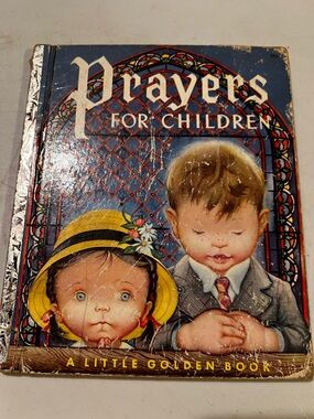 Vintage 1952 little Golden Book Prayers for Children HC